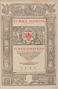 アゾ「勅法彙纂・法学提要集成」 Summa Codicis et Institutionum